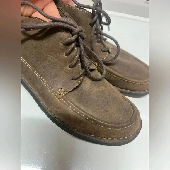 Clarks bendables upper Leather Ankle Boots Womans size 7.0 🤎brown color - Picture 7 of 13